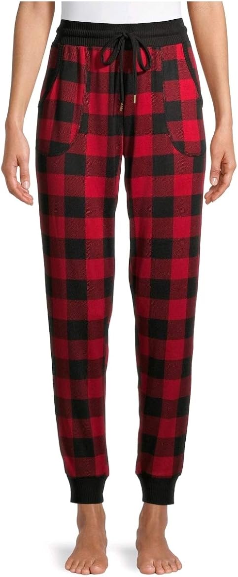 buffalo plaid jogger pants