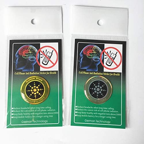 Radiation Protection Shield Sticker, EMF/EMR Blocker for Cell Phone/Laptop – All Electronic Devices - Remove Electronic Technologies Radiation, Black 10 Pack