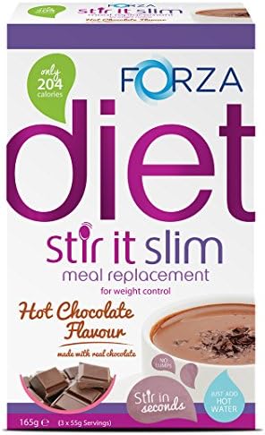 Stir It Slim Hot Meal Replacement Drink for Weight Loss - Slimming Shakes & Diet Supplements - Vitamins & Minerals - Hot Chocolate 7 Day Supply
