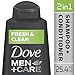 Dove Men+Care 2 in 1 Shampoo and Conditioner Fresh and Clean 25.4 oz