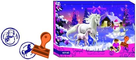 Calendrier de l'Avent rempli Tampon Licorne en hiver 50 x 4 x 35 cm Calendrier de l'Avent rempli Tampon Licorne en hiver 50 x 4 x 35 cm