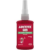 Genuine Henke Loctite 609 X 50ml Retaining Compound, General Purpose, Green Color
