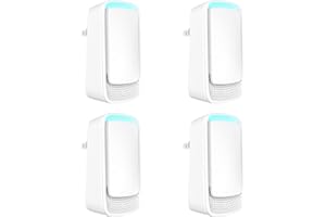 AUKUU Plug In Air Ionizers - Negative Ion Technology Air Purifier - Quiet Operation Air Freshener for Home, Bedroom, Office, Garage Room - Portable Air Purifiers Odor,Pets Smell - Air Cleaner White (4 Pack）