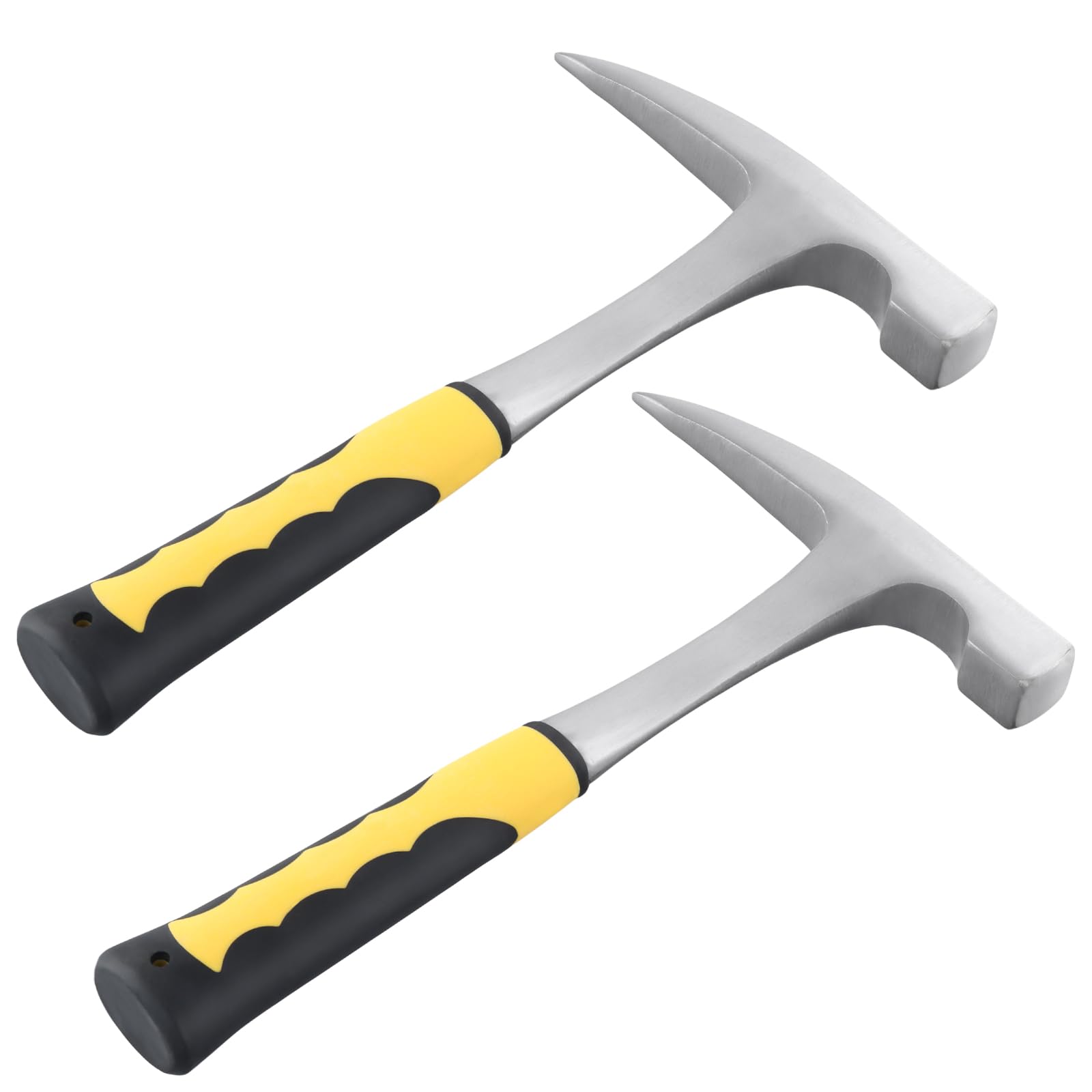 JIAYUET 2 Pack 24oz Pointed Geological Hammer, 30cm Geology Rock Pick Brick Hammer for Mining, Prospecting, Geologist
