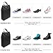 Bagail Travel Shoe Bags Set of 4 Lightweight Waterproof Nylon Storage Bag for Men & Women (Standard Size, Black (2 XL & 2 Standard))