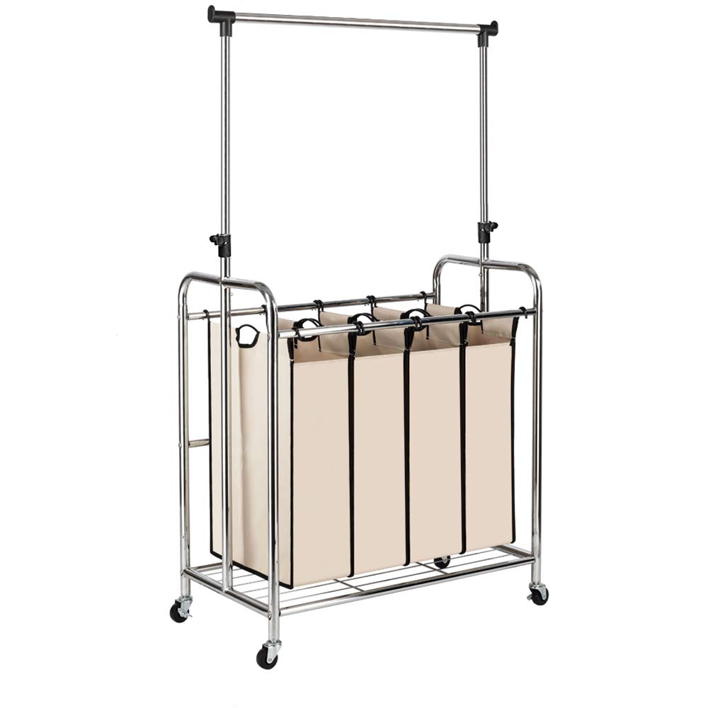 Best Laundry Sorter With Hanging Bar And Folding Table