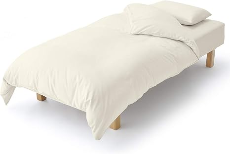 Amazon Co Jp Amazon限定ブランド オフタイム Offtime 布団カバー 3点セット 寝具カバー シングル アイボリー なめらか 軽量 乾きやすい オールシーズン 洗える さらさら肌触り ナチュラル おしゃれ 無地 Aj024kpbs ホーム キッチン