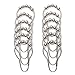 ABrand Shower Curtain Hooks Rings 100% Stainless Steel Polished Chrome Set of 12