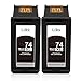 LxTek Remanufactured Ink Cartridgefor Replacement for HP 74XL (2 Black) for CB336WN for HP Deskjet D4260 D4280 D4360, Officejet J5725 J5730 J5740 J5750,Photosmart C4200 C4250 Printer, High Yield
