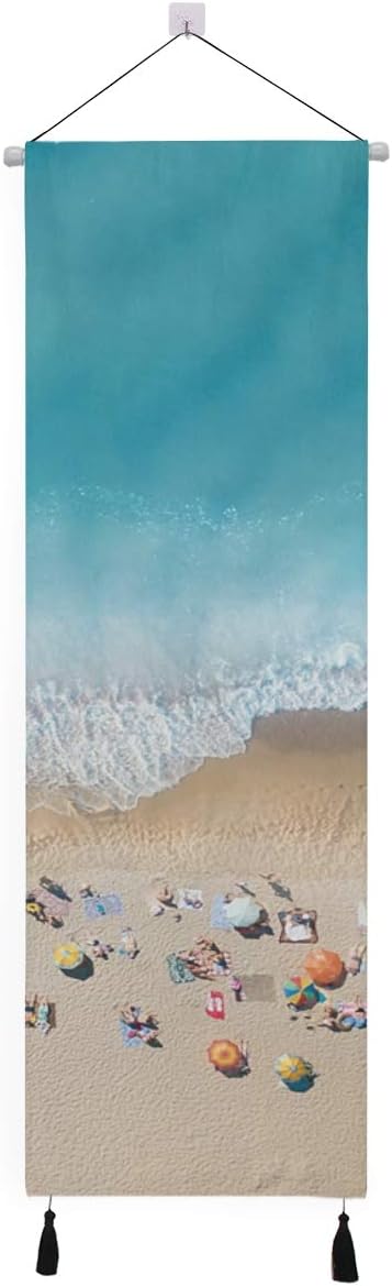 Amazon Co Jp 掛け軸 タペストリー 縦長 縦型 かけじく 床の間 掛け物 人気 おしゃれ 模様替え 飾り用 装飾用 飾り付け 壁画 装飾用品 キャンバス印刷 アートポスター インテリア 部屋飾り壁 壁飾り 個性 壁アート 装飾画 海辺 リゾート 海 沖縄 ビーチ ホーム キッチン