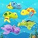JollySweets Turtles Hippo Crocodile Wind Up Toys Floating Bath Toys 5 Pcs, Bathtub Toys for Toddlers, Clockwork Water Toys Swimming Toys Boys and Girls