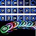 2pcs LED Car Logo Cup Holder Lights for Lexus, 7 Colors Changing USB Charging Mat Luminescent Cup Pad, LED Interior Atmosphere Lamp Decoration Light. (Lexus)