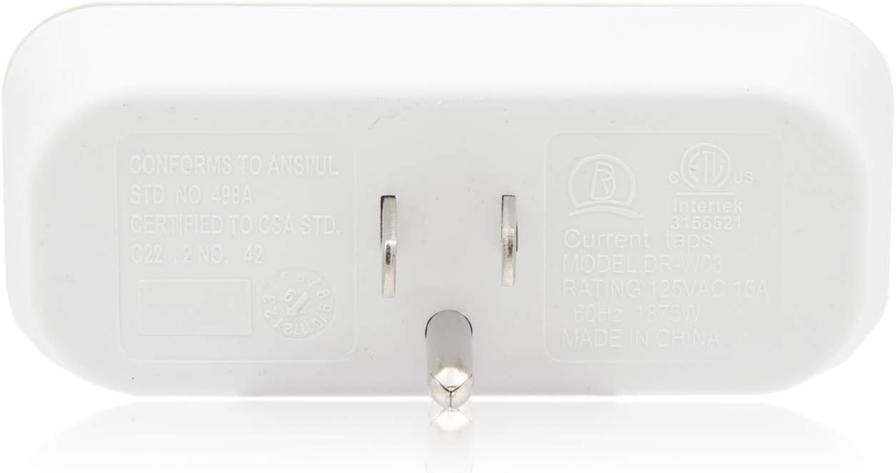 Maxxima 3 Grounded Multi Outlet Adaptor Wall Plug, Turn one outlet into 3 (Pack of 4) - - 