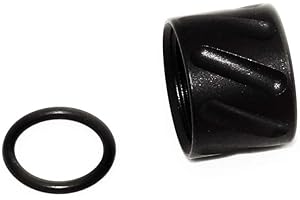 Airsoft Parts 5KU Diagonals Knurled Thread Protector Barrel Cover -14mm CCW Black