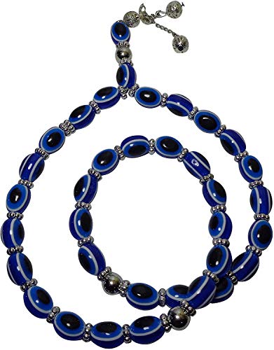 Prayer Worry Beads Tasbeeh Sibha Sebha Subha Masbaha Misbaha Tasbih Hamsa Blue Evil Eye Islamic Muslim Islam 33 Bead Salah Salat Rosary Zikr Dhikr Thikr Namaz 10mm Allah Muhammad Gift Eid Ramadan - Thumbnail 4