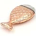 Coshine 10pcs Rose Gold Unique Mermaid Makeup Brush Set Cosmetic Tools Kits (1piece foundation mermaid brush)