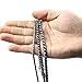 MOONPET® P Snake Chain Dog Choke Collar - Heavy Duty for Small Medium Large Heavy Duty for Small Medium Large Dog Breeds Breeds - Command Obedience Training Slip Collar - Black 20