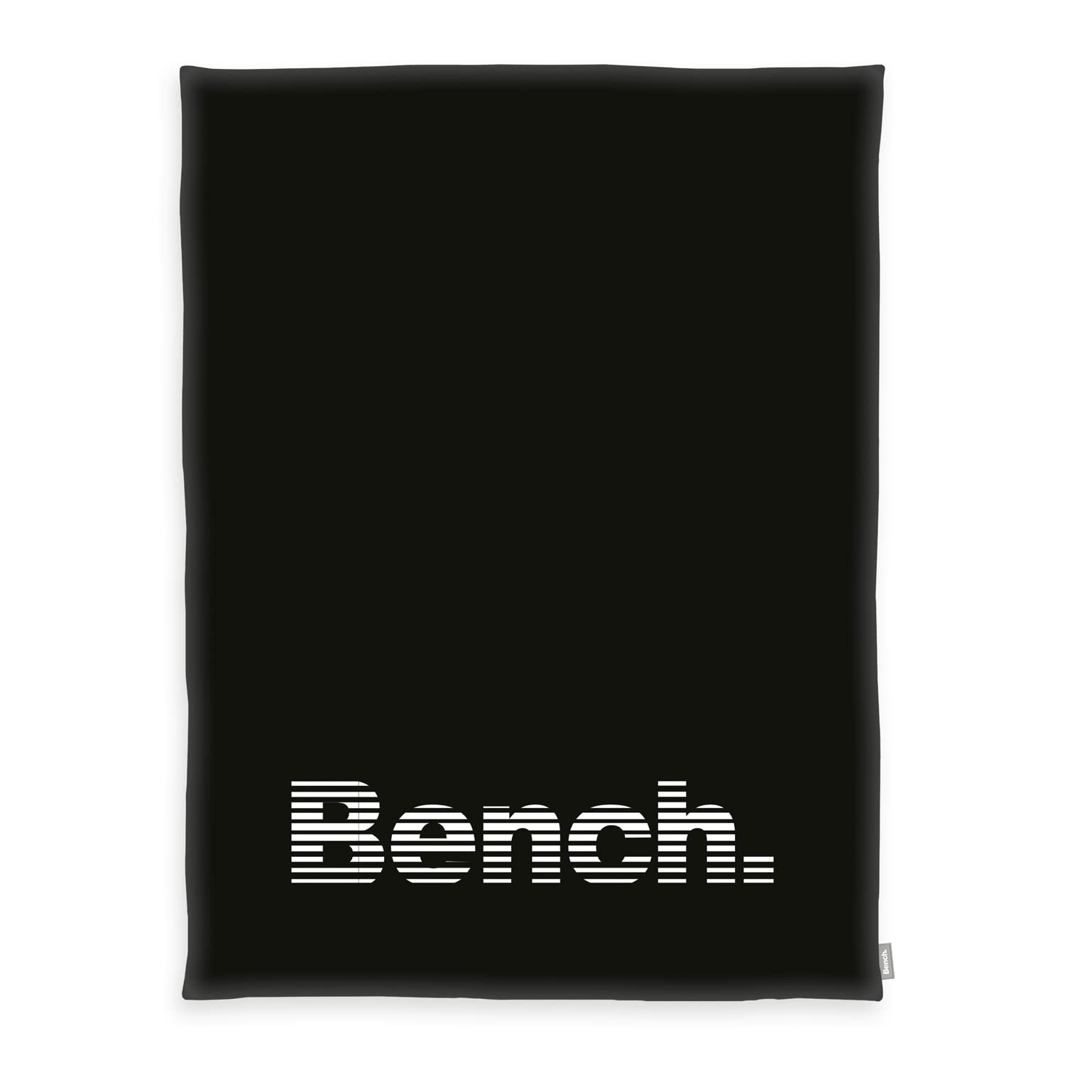 Bench Wellsoft fleece blanket, Modern Opposite, approx. 150x200 cm, 100% polyester, with flag label, color: black, item no .: 7612604036