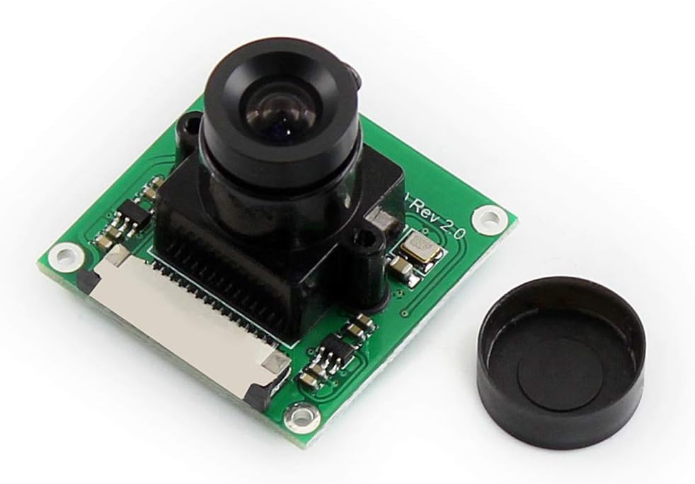Waveshare Camera Module Kit 5 Megapixel OV5647 Sensor Adjustable-focus 2592 * 1944 Resolution for Any Version of Raspberry Pi