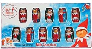 Amazon.com : Elf On The Shelf Holiday Milk Chocolates 10 Count Package ...
