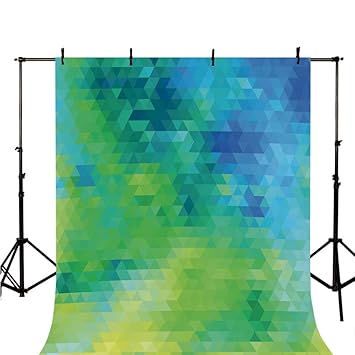 Amazon Com Yellow And Blue Stylish Backdrop Geometric Abstract