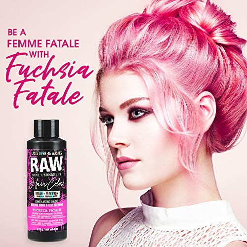 RAW Fuchsia Fatale DemiPermanent Hair Color, Vegan, Free from Ammonia