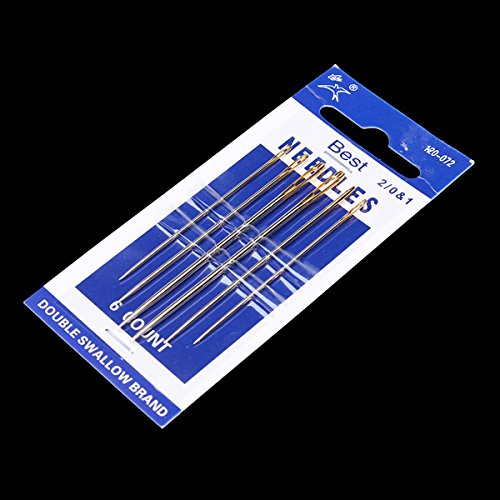 6pcs 2/0 57-69mm Sewing Needles For Leather Handsewn Handwork