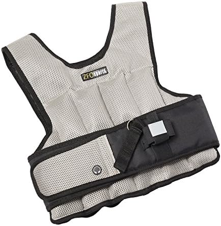 ZFOsports Short Adjustable Weighted Vest with Phone Pocket & Water Bottle Holder
