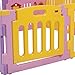 Kidzone Baby Playpen Kids 8 Panel Safety Play Center Yard Home Indoor Outdoor Girls (Pink)