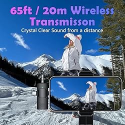 Newnik 3 in 1 Wireless Lavalier Microphone for