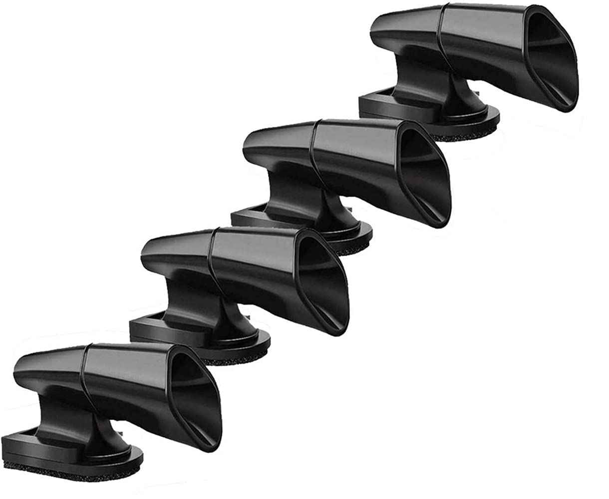 LATRAT 4pcs Deer Whistles Wildlife Warning for Cars, Vehicles, Motorcycles, Black Ultrasonic Deer Attention, Ultrasonic Equipment