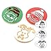 Christmas Cookie Stencils for Royal Icing, Food Decorating Stencils for Cookies, Biscuit Sugar Stencils Templates Baking Decorating Tools, 12-Pieces