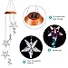 Solar Stars Wind Chimes Outdoor Hanging Decor Waterproof Mobile Portable Color Changing Solar Power LED Star Wind Chime Light for Mom, Home, Patio, Yard, Window, Night Garden Decoration