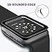 EcoPestuGo Compatible [2 - Pack] Apple Watch 38mm Tempered Glass Screen Protector, EcoPestuGo Anti-Scratch Full Coverage Scratch-Proof Screen Film Compatible 38mm Series 1/2/3(Black)