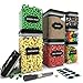Chef's Path Airtight Food Storage Container Set - 7 PC Set - 10 FREE Chalkboard Labels & Marker - BEST VALUE Kitchen & Pantry Containers - BPA Free - Clear Durable Plastic with Black Lids