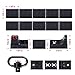 Aecktech M-Lok Enhanced Picatinny Rail Panels and Directional M-LOK Hand Stop and M-LOK Standard QD Sling Swivel Adaptor kit Fits M-LOK Systems-14 Pieces