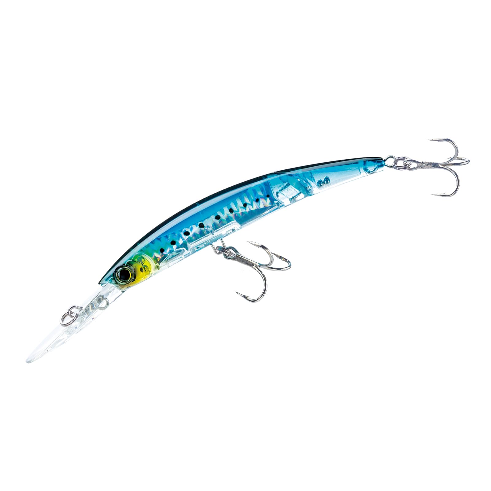 Yo-Zuri Crystal 3D Minnow Deep Diver Jointed Lure, Sardine, 5-1/4-Inch