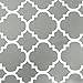 H.VERSAILTEX Extra Wide Blackout Curtain 100x84 Inches Thermal Insulated Curtain for Sliding Glass Door -Grommet Top Patio Door Curtain - Moroccan Tile Quatrefoil Pattern, Dove and White