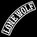 VEGASBEE Lone Wolf Patch Embroidered Iron-On Patch Biker Jacket Rider Vest TOP Rocker 12