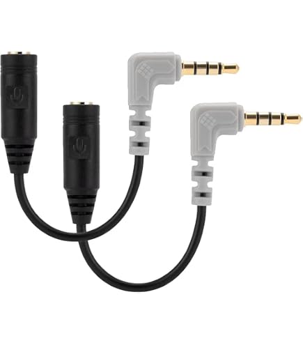 Amazon.com: Rode SC4 3.5mm TRS to TRRS Microphone Cable Adaptor, 3