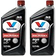 Valvoline High Mileage 150K with Maxlife Plus Technology Motor Oil SAE 5W-20 1 QT (Pack of 2)