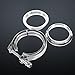 3 Inch Stainless Steel V-Band Clamp Turbo Downpipe Lock Bolt Clamp Flange Kit Turbine System Supplies Motorcycle Clamp