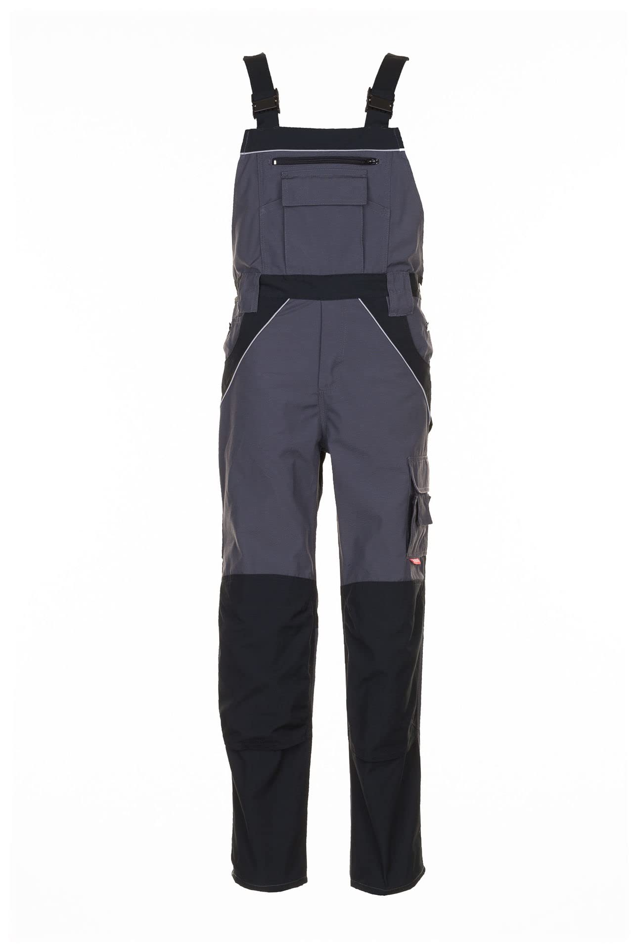 Planam 2526025 Size 25 "Plaline" Dungarees - Slate/Black