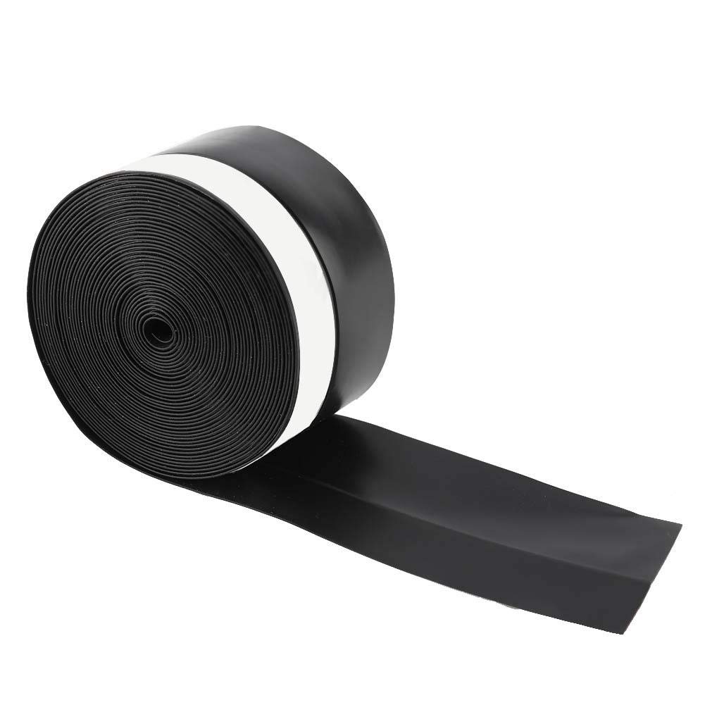 Silicone Weather Stripping Seal Sweep Strip Draft Blocker,Anti-Collision, Insect Proof,Sound Insulation Dust Prevention Sealing Strip(55M 45mm) (黑色)