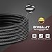 BONSALAY iPhone charger, 3Pack 3FT 6FT 10FT Nylon Braided Cord Lightning Cable to USB Charger for iPhone 7/7 Plus/6s/6s Plus/6/6Plus/5s/5c/5, iPad/iPod Models-Black