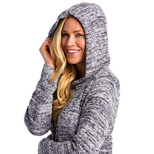 Softies Ultra Soft Marshmallow Hooded Lounger (Black, 2X/3X)