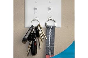 Savvy Home Magnetic Key Rack (2 Pack) | Key Holder for Light Switch | Smart Modern Design for Keychain Rings, Car Keys, Key FOBs | Easy Installation