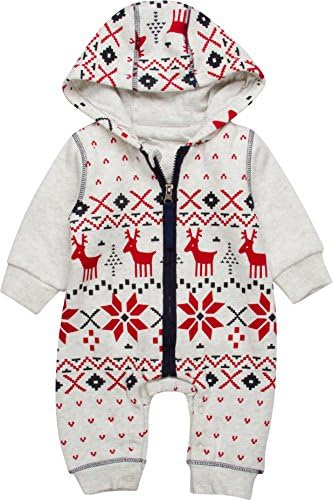 Winter California Hooded Baby Winter Bunting Jumpsuit (6-9 M, Cotton Lining)