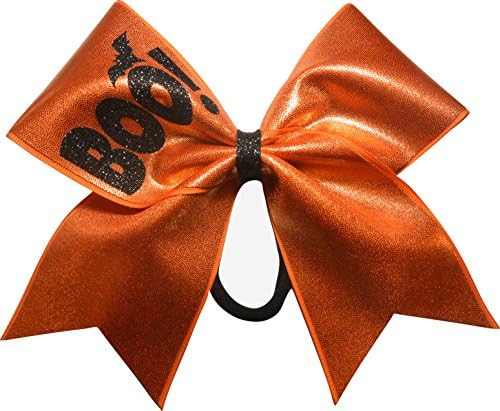 Sparkle Bows Cheer Boo Halloween Cheer Bow