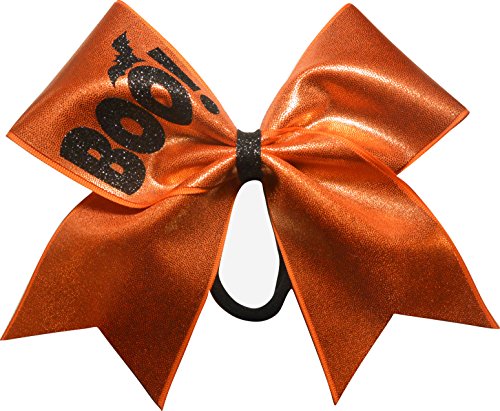 Sparkle Bows Cheer Boo Halloween Cheer Bow